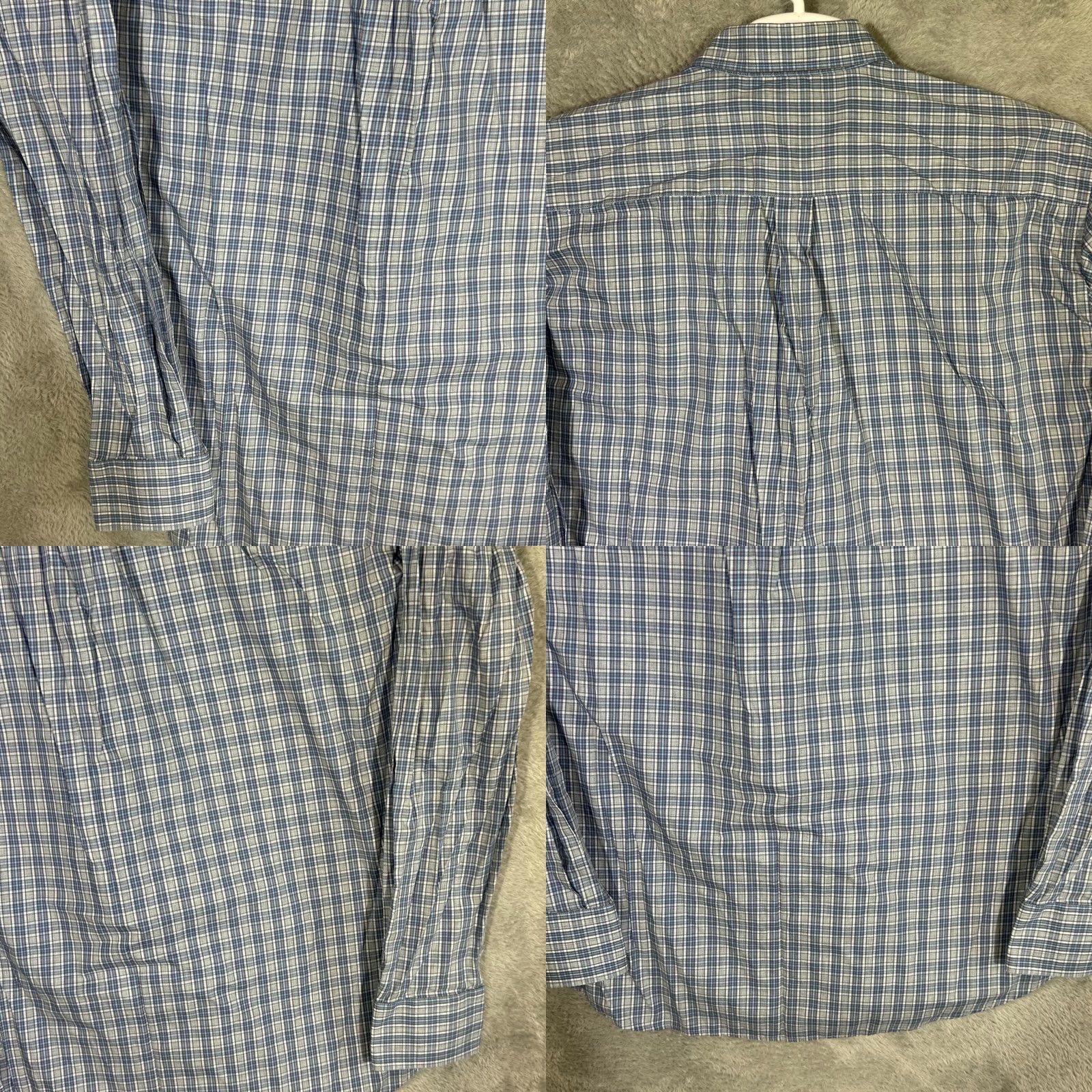 Peter Millar Peter Millar Long Sleeve Button-Up Shirt XL Blue Plaid Fitted Casual Men’s Shirt Size US XL / EU 56 / 4 - 8 Thumbnail