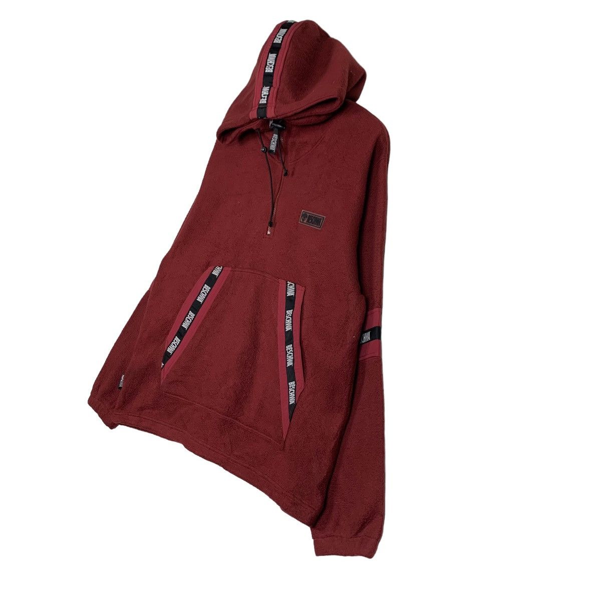 Japanese Brand BESCHWA Half Zip Pullover Hoodie Fleece #0045-C3 Size US M / EU 48-50 / 2 - 2 Thumbnail