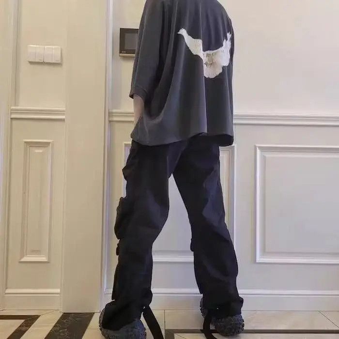Japanese Brand Multi-pockets Straight Baggy Cargo Pants Size US 32 / EU 48 - 2 Thumbnail