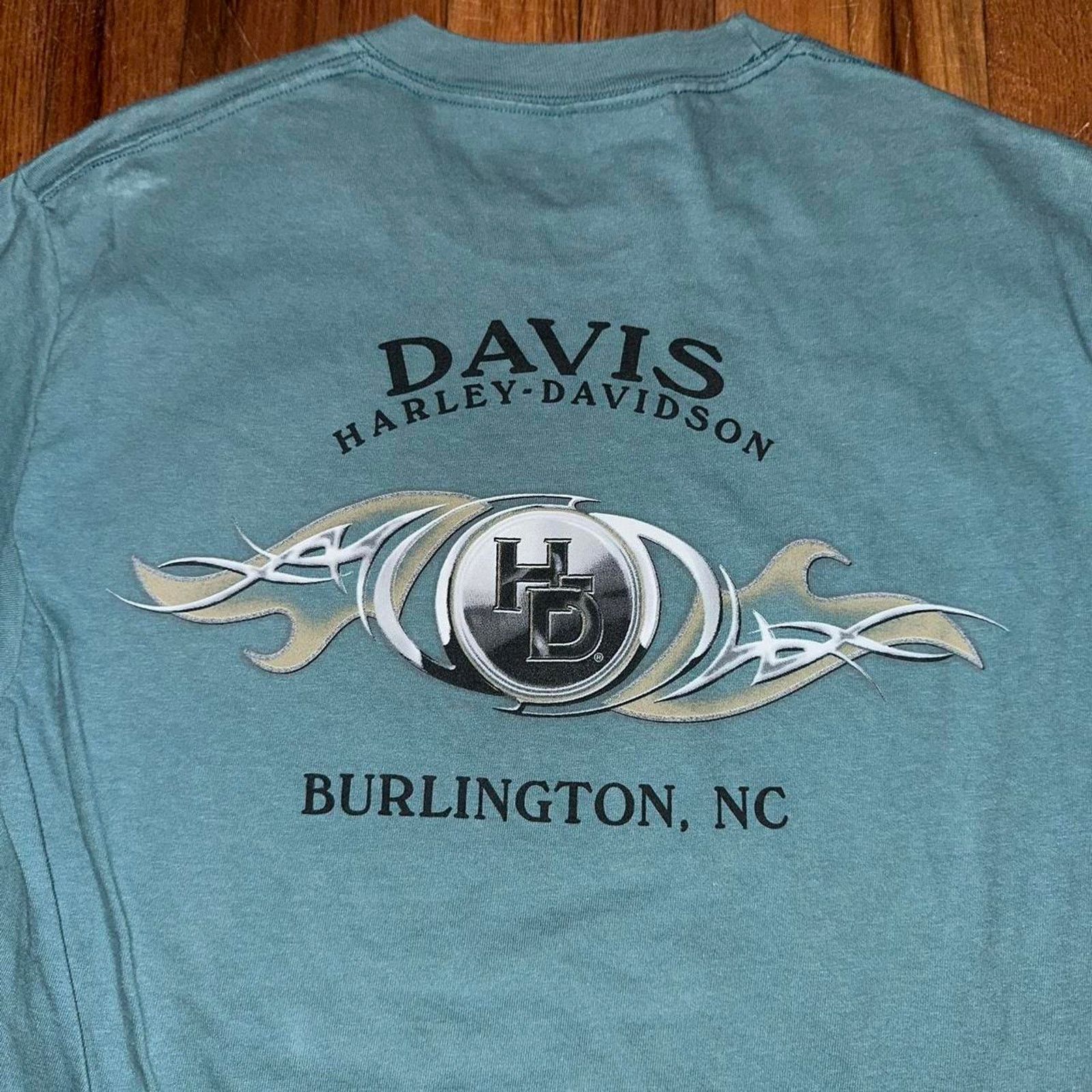 Harley Davidson Vintage 2004 Harley Davidson Motorcycles Burlington NC Tee M Size US M / EU 48-50 / 2 - 7 Thumbnail