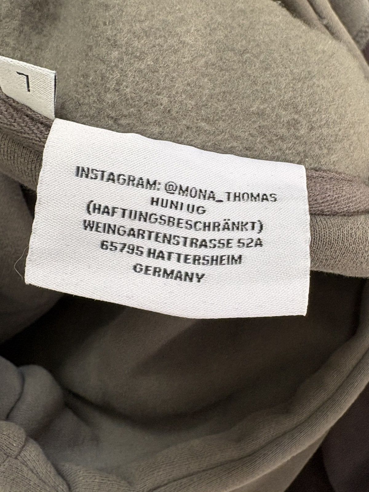 HUNI Design HUNI grey hoodie Size US L / EU 52-54 / 3 - 7 Thumbnail