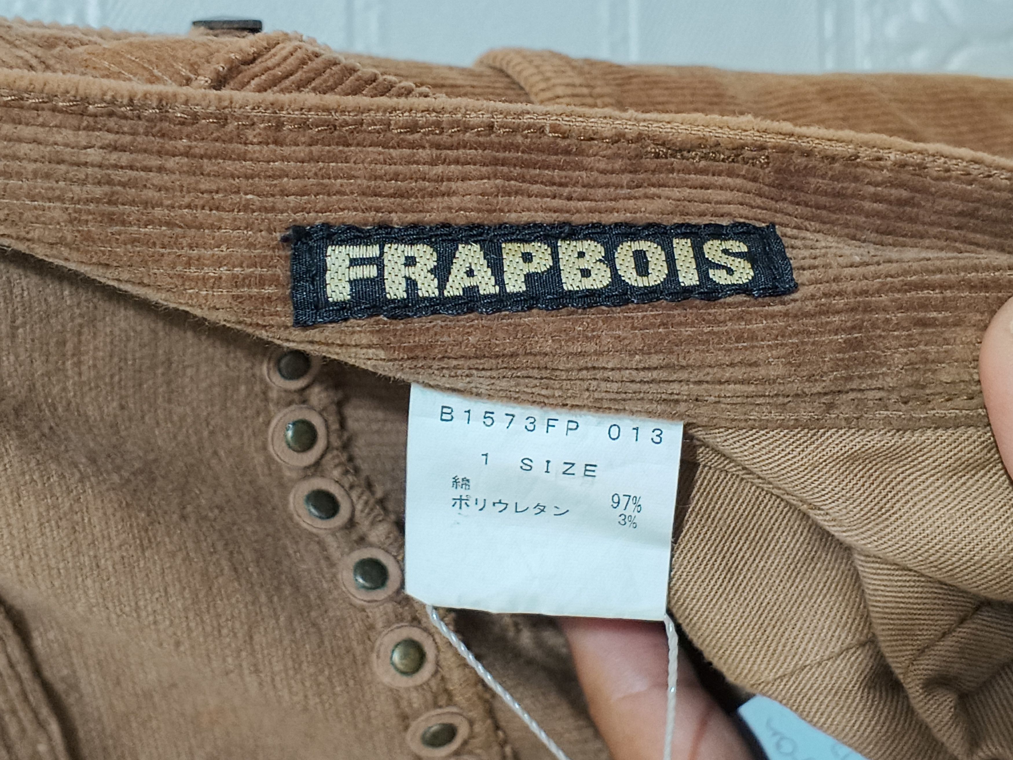 Frapbois FRAPBOIS CURVE CORDUROY PANTS Size 29" - 7 Thumbnail