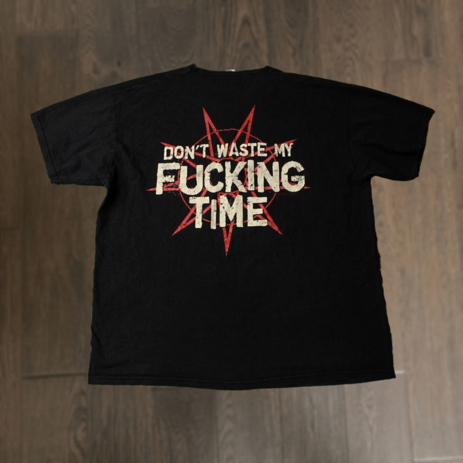 Vintage NIKE Slipknot shirt? No, Amplified SLIPKNOT Shirt Men XXL Black 100% Cotton Short Sleeve T-Shirt Dont Waste Me Fuckin Time Size US XXL / EU 58 / 5 - 1 Thumbnail