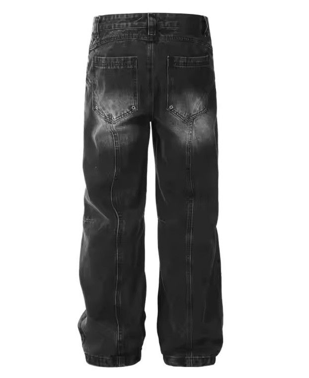 Jean × Vintage straight leg washed denim jeans Size US 30 / EU 46 - 5 Thumbnail