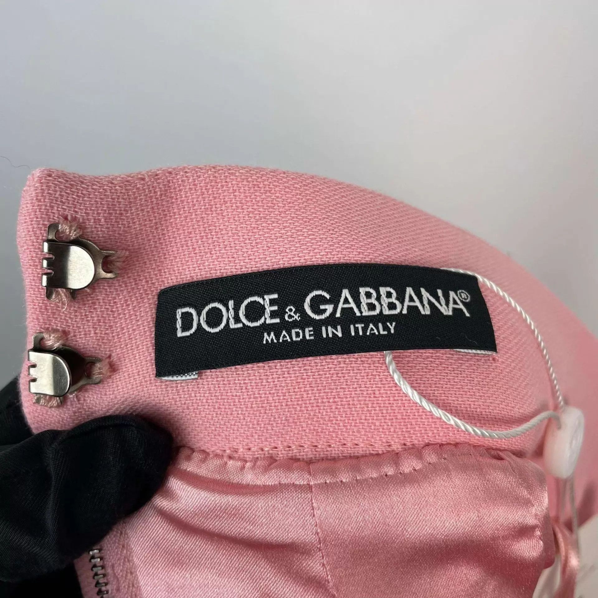 Dolce & Gabbana DG Women's Cotton Short Skirt Pink 42 Size 28" / US 6 / IT 42 - 5 Thumbnail