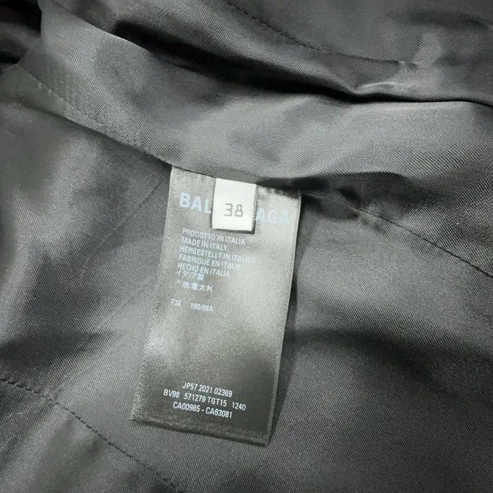 Balenciaga Balenciaga SS22 Hourglass Gray Blazer for Women 0079-2507 Size M / US 6-8 / IT 42-44 - 4 Thumbnail