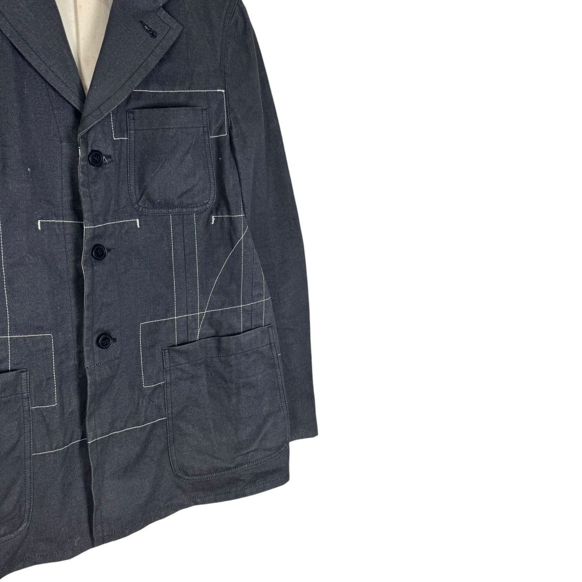 Comme des Garcons Homme Plus 🔥CDG HOMME PLUS SS2003 DENIM PATCHWORK JACKET Size US S / EU 44-46 / 1 - 7 Thumbnail