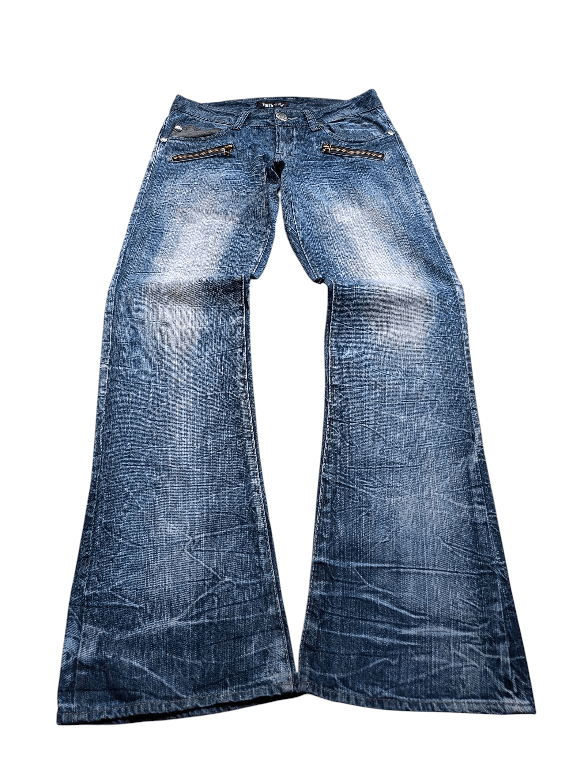 Japanese Brand 2000s Mild Life Flared Denim Pants style ifsixwasnine Lgb Size US 32 / EU 48 - 1 Thumbnail