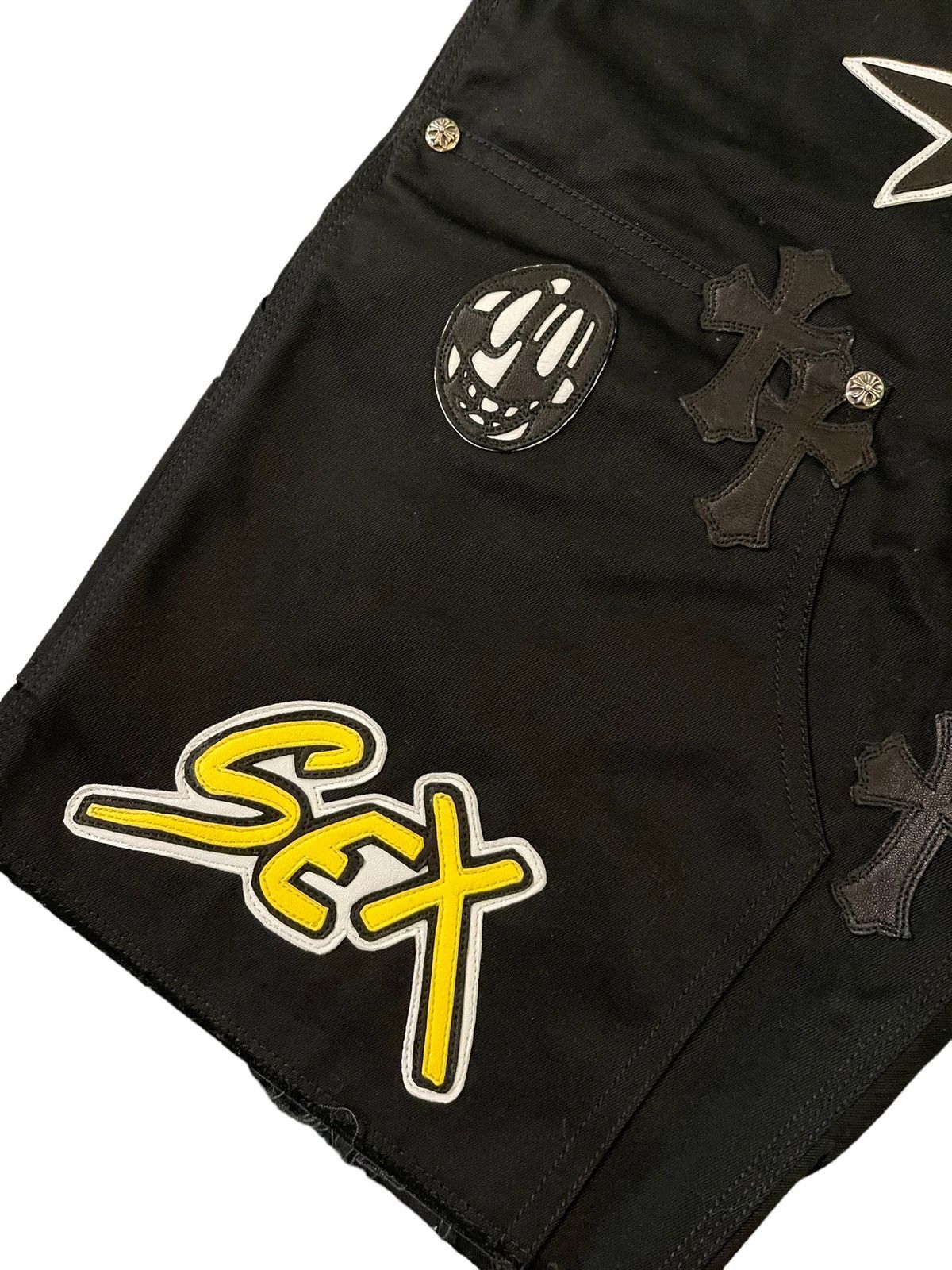 Chrome Hearts 1/5 Matty Boy Patch & Cross Patch Carpenter Shorts Size US 32 / EU 48 - 6 Thumbnail