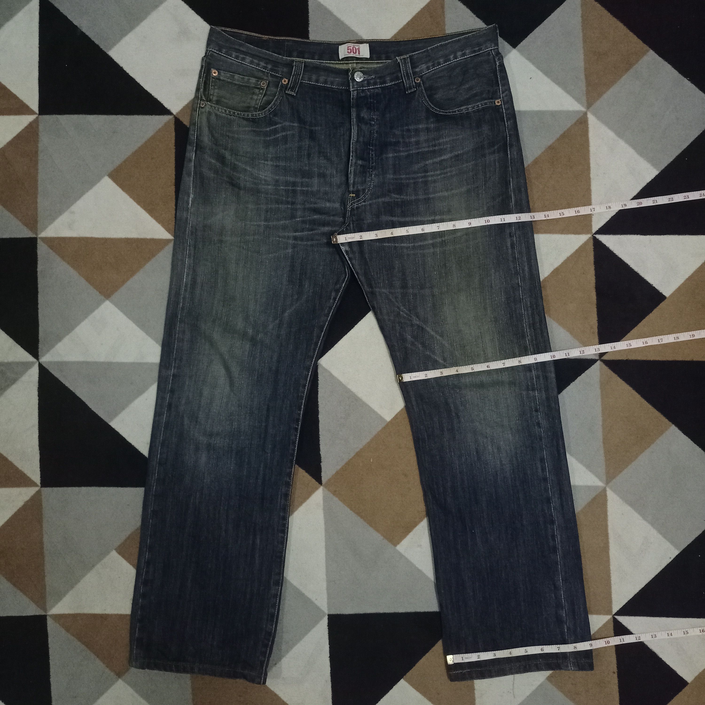 Levi's × Levi's Vintage Clothing Vintage Levis 501 Mud Wash Baggy Style Jeans 37x30 Size US 37 - 11 Thumbnail