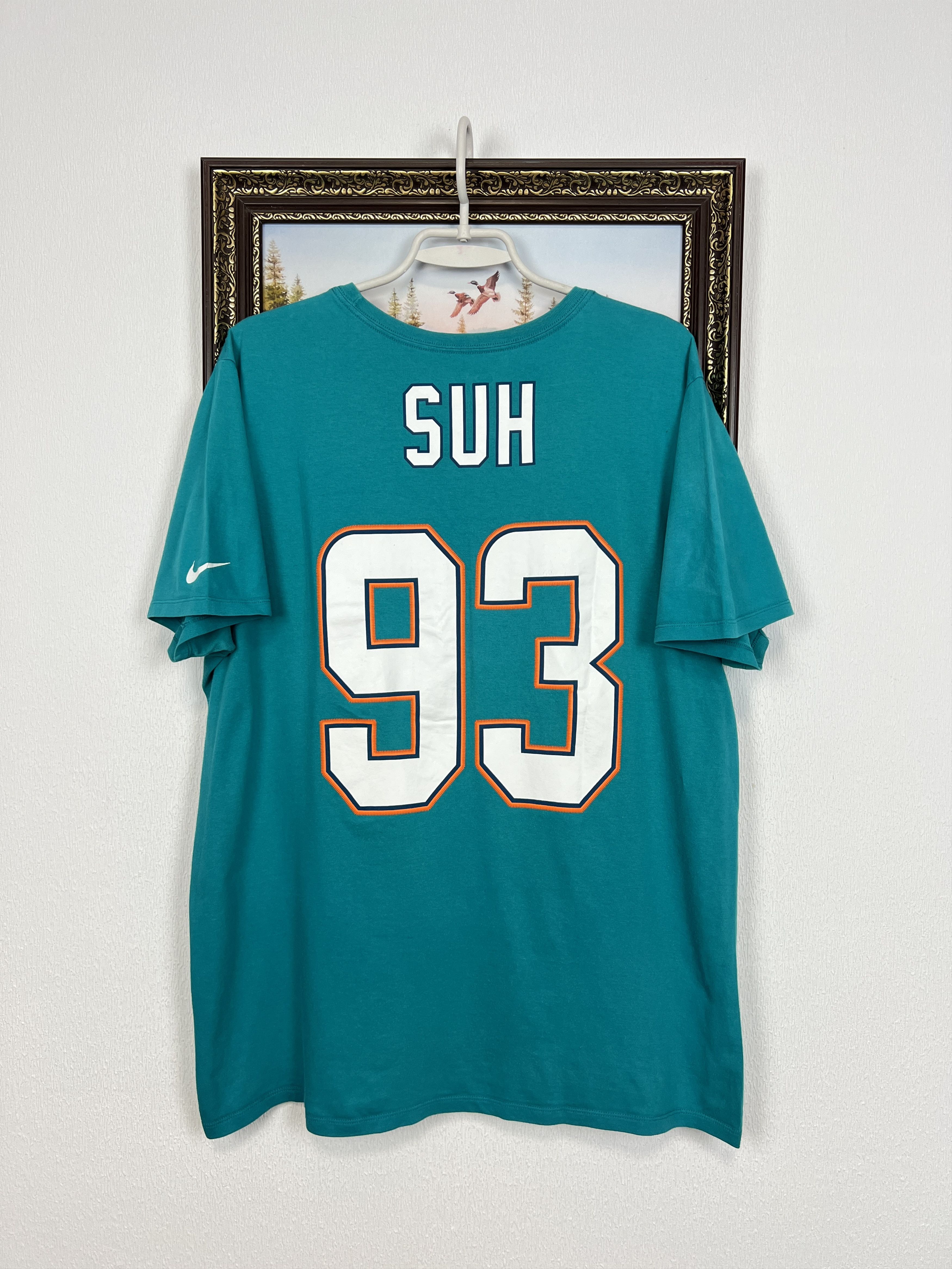 Nike Nike Regular Fit Miami Dolphins NFL SUH Shirt Football Size US XL / EU 56 / 4 - 9 Thumbnail