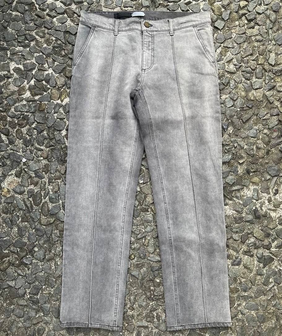 Alexander McQueen Alexander McQueen - 2006FW Logo Acid Wash Denim Size 32" / US 10 / IT 46 - 1 Thumbnail