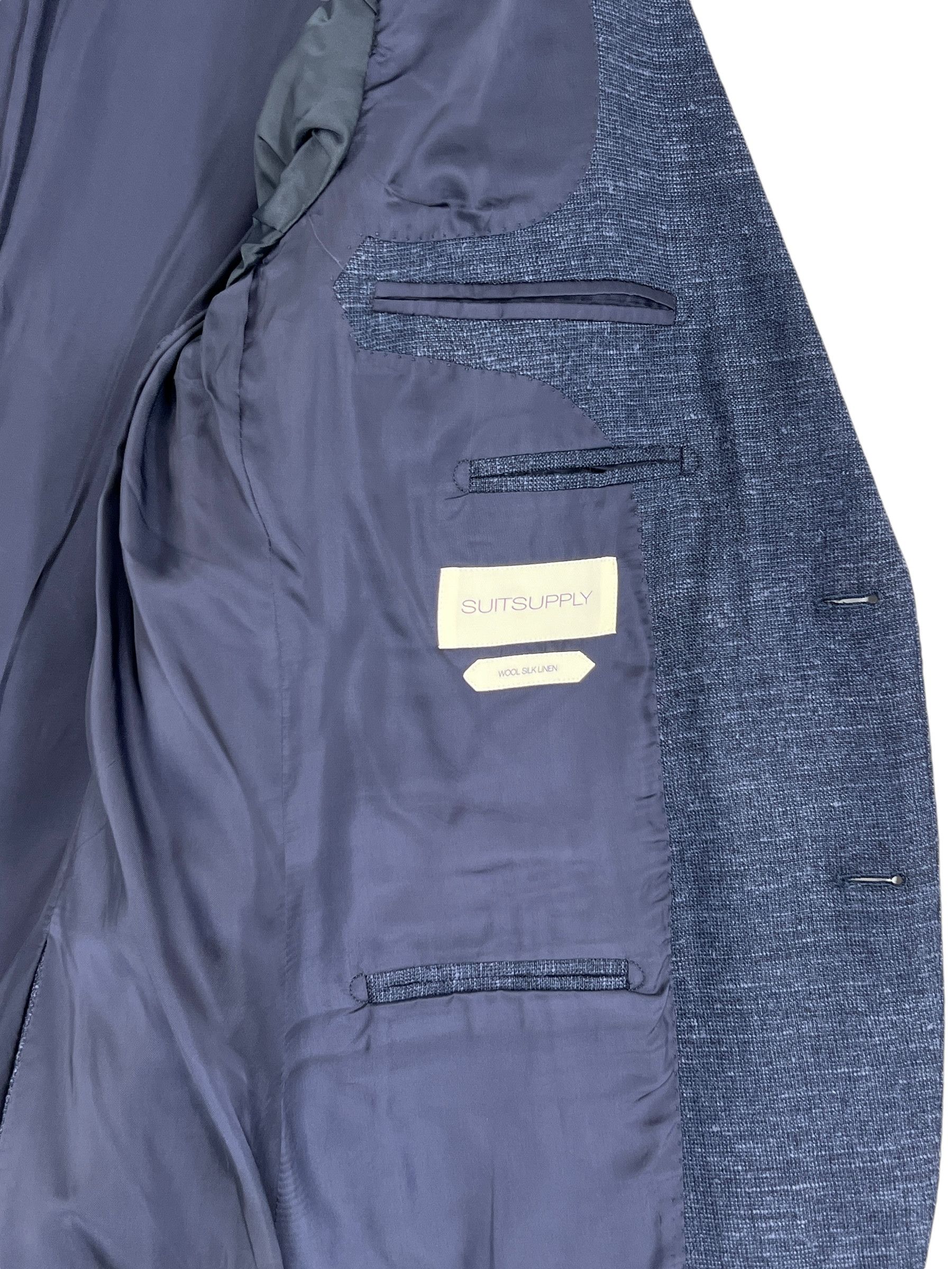 Suitsupply Lazio Silk Linen Wool Blazer Waistcoat Suit EU:54; UK/US:44S Size 44S - 10 Thumbnail