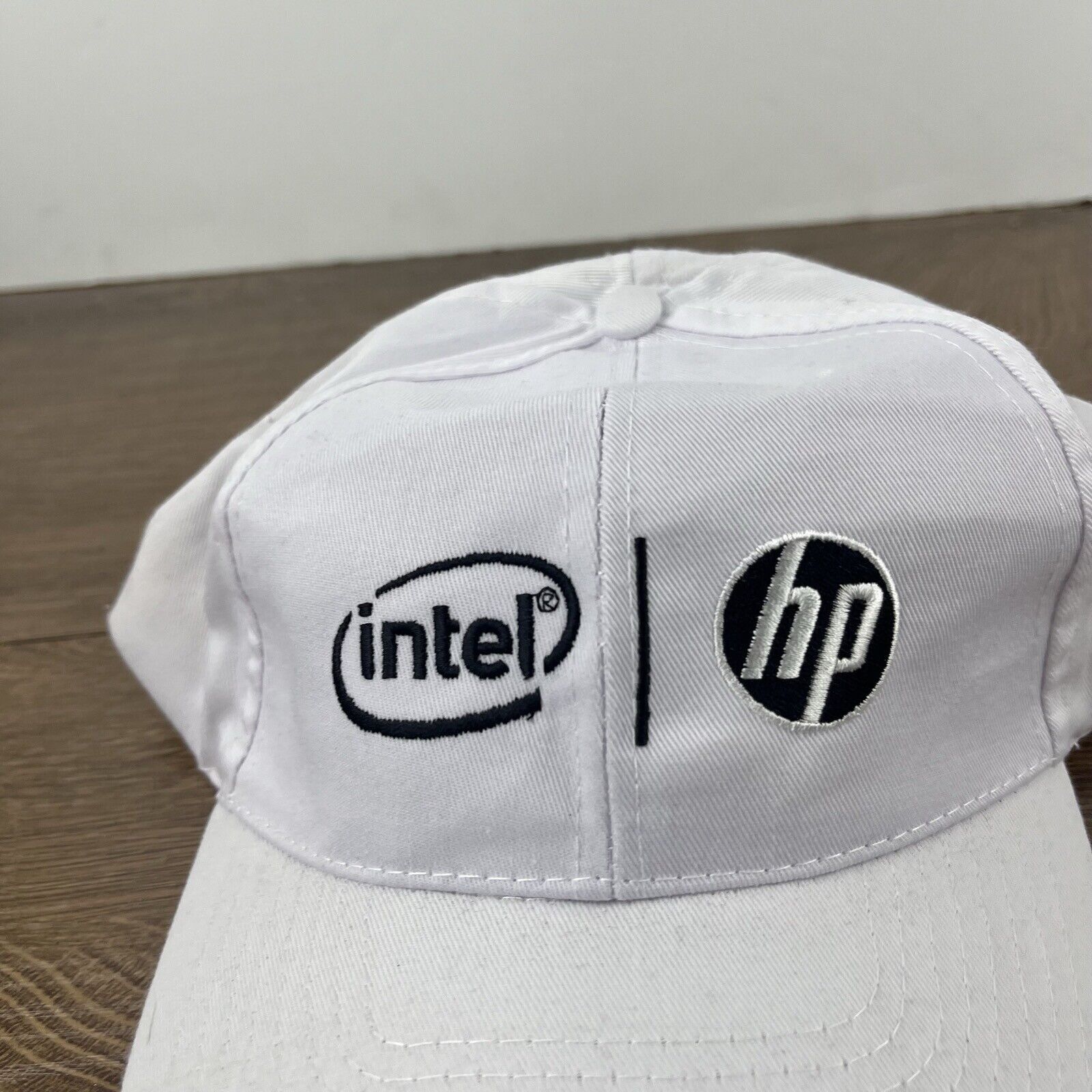 Other Intel HP Hat White Cap Hat Adjustable Hat White Adult Hat Size ONE SIZE - 7 Thumbnail
