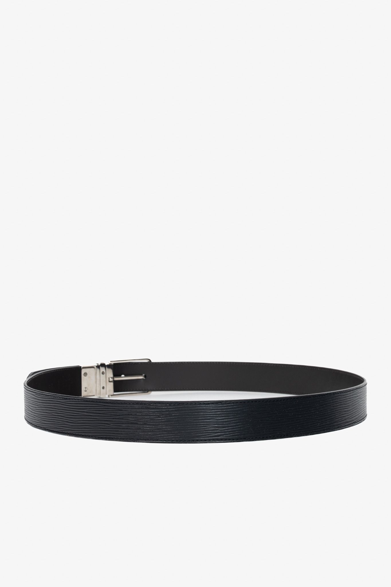 Louis Vuitton Louis Vuitton Men's Black Epi-Leather Belt Size 44 - 2 Thumbnail
