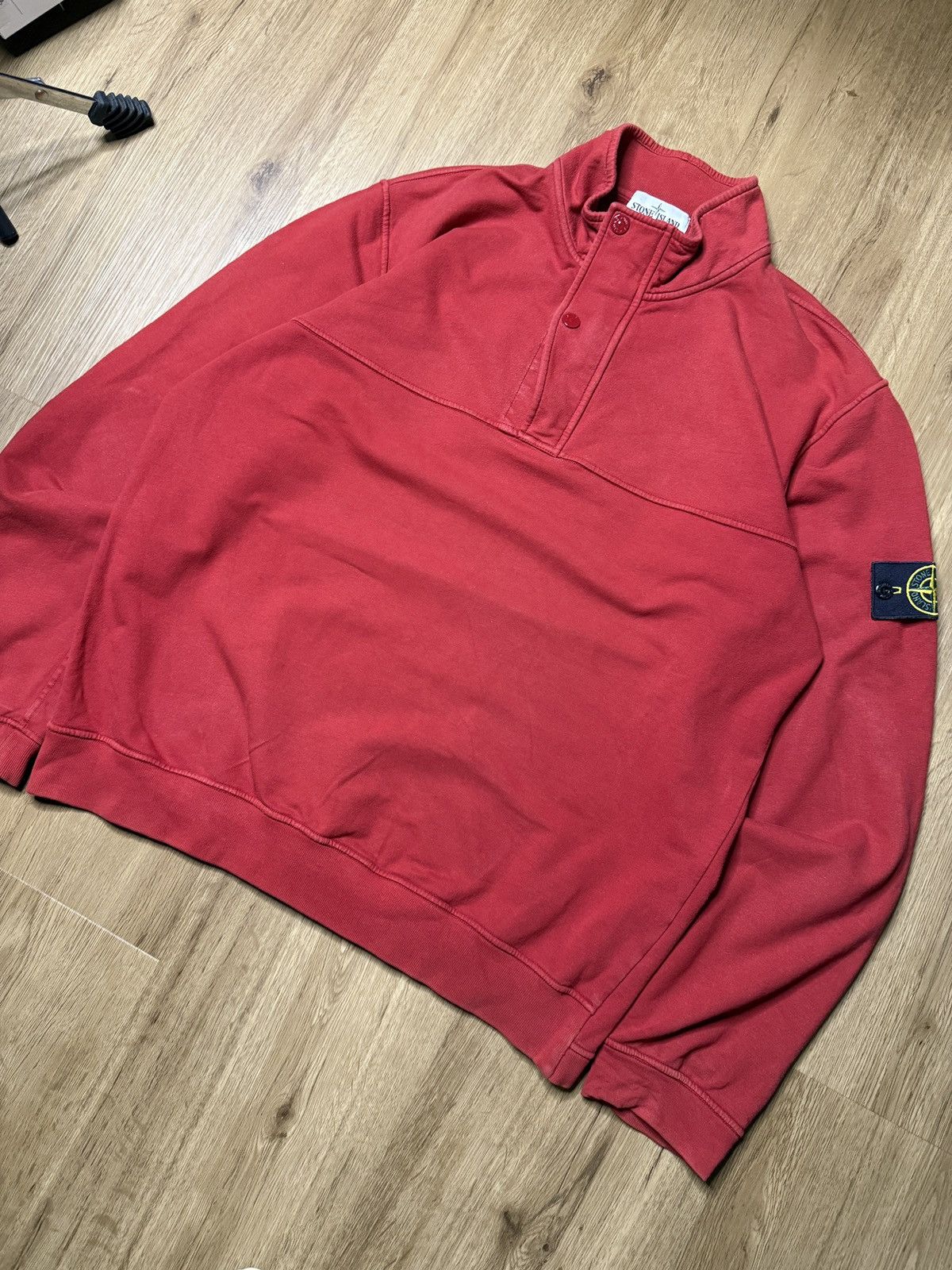 Stone Island Stone Island Sweatshirt Quarter Zip Up Pullover XXL Size US XXL / EU 58 / 5 - 2 Thumbnail