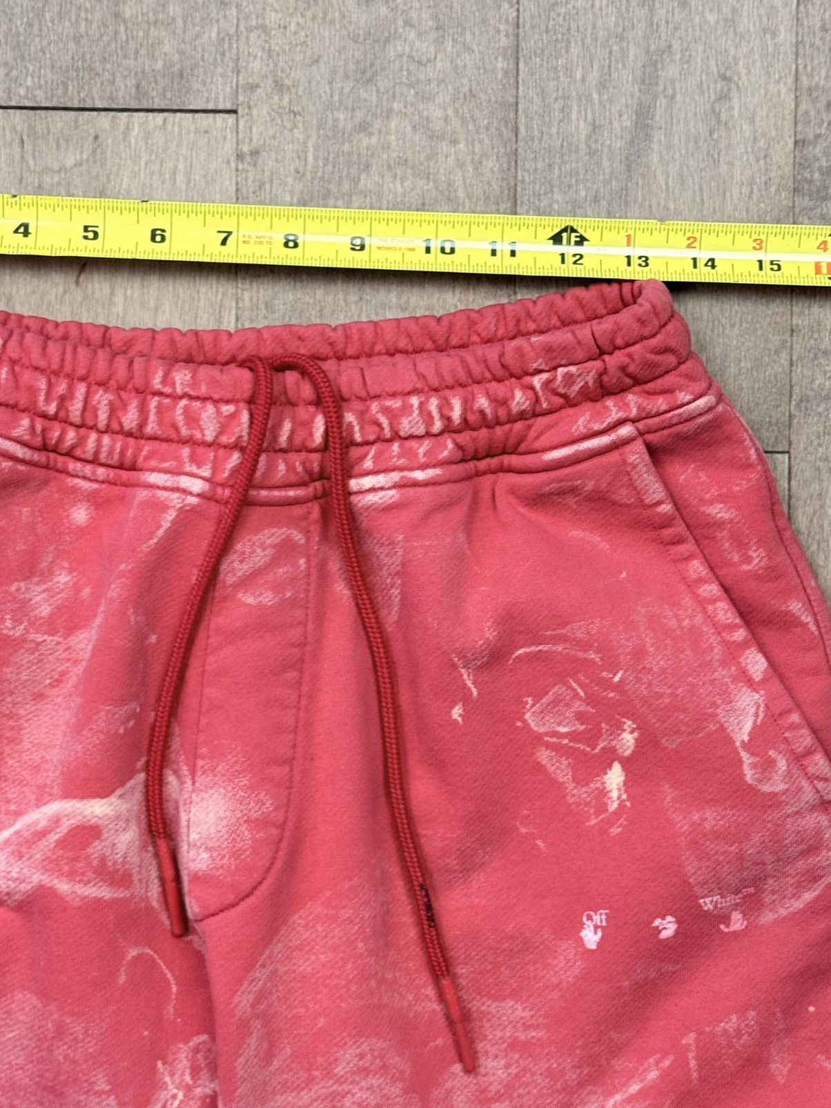 Off-White NEW 1 of 1 RUNWAY Cargo Joggers Red with Bleach Distressing Size US 30 / EU 46 - 11 Thumbnail