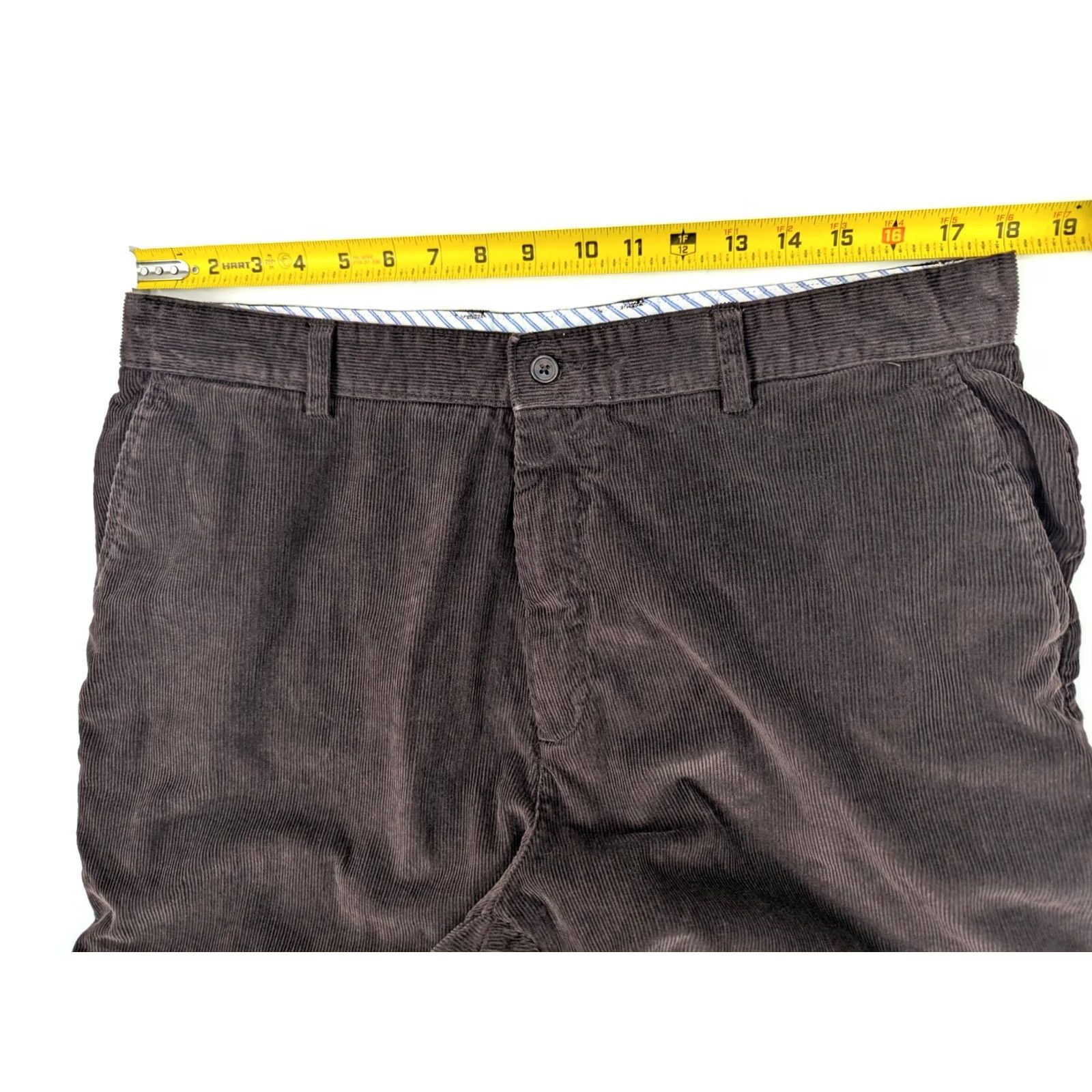 Club Room Club Room Corduroy Straight Leg Pants Men 36x29 Brown Cotton EUC Size US 36 / EU 52 - 5 Thumbnail