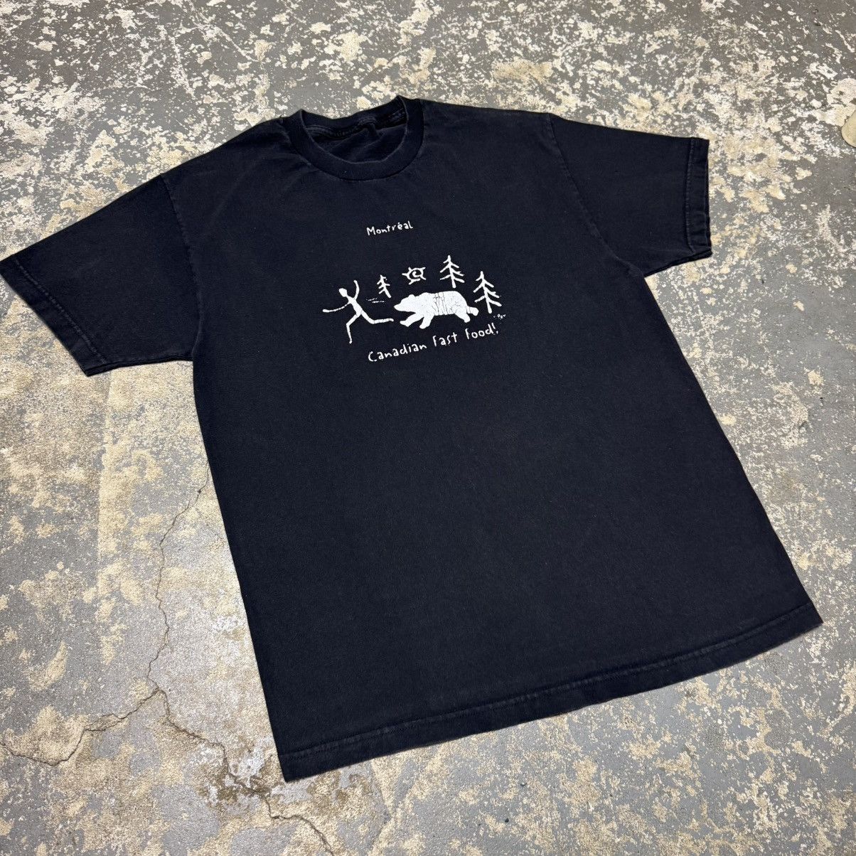 Vintage Vintage Montreal Canada Fast Food Funny Joke 90s Tshirt Size US L / EU 52-54 / 3 - 2 Thumbnail