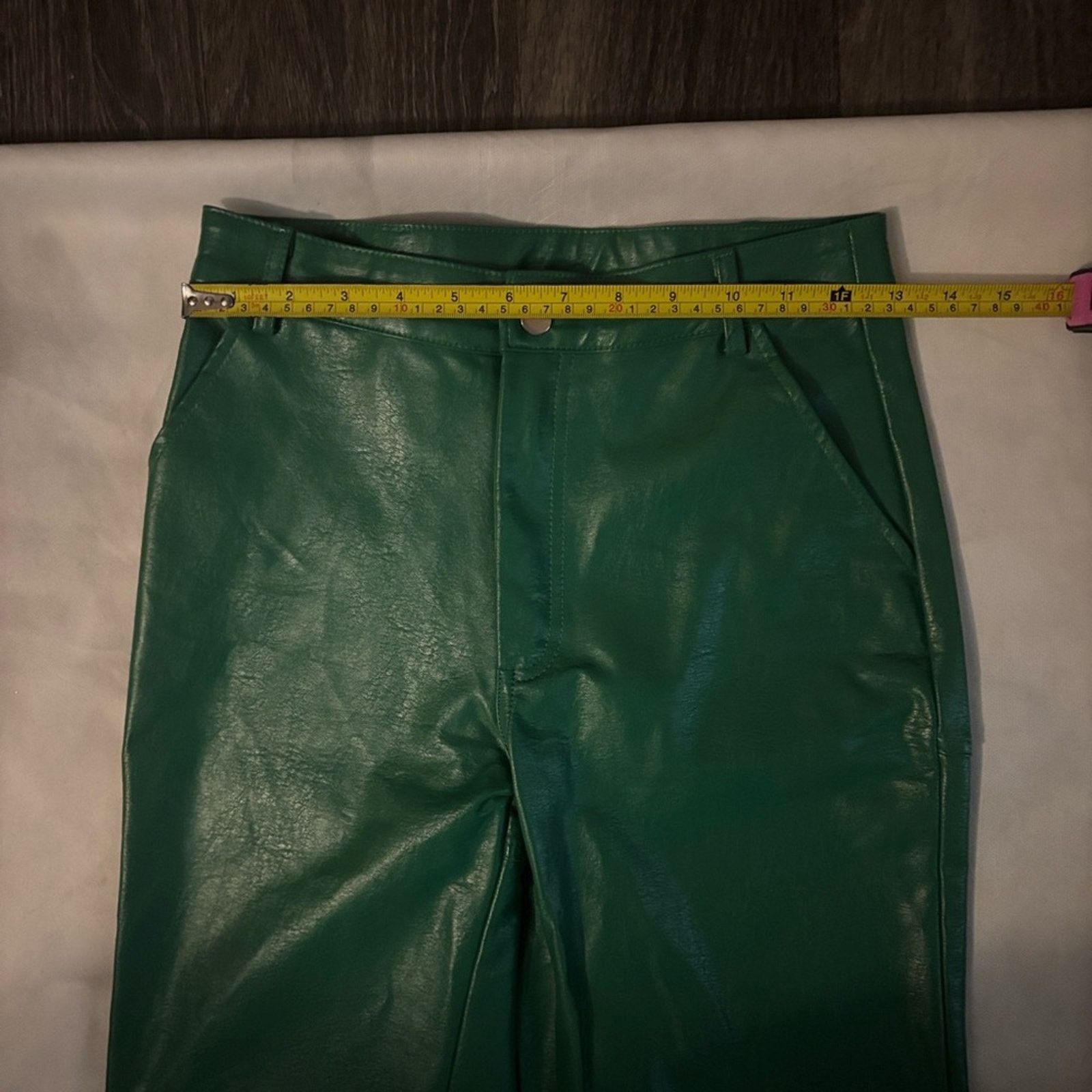 PRINCESS POLLY Princess Polly Ashlea Pu Faux Leather Wide Leg Pants 2 Size 26" / US 2 / IT 38 - 5 Thumbnail