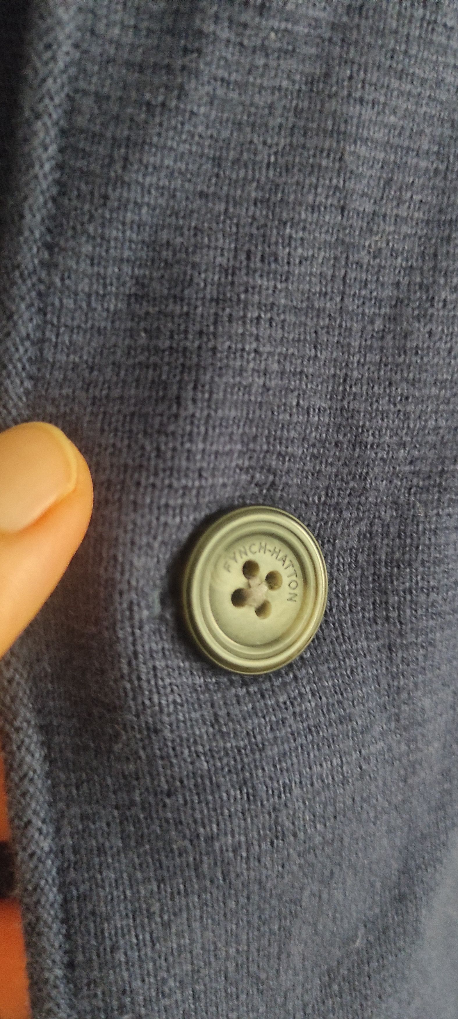 Other Fynch-Hatton Knit Buttons Blazer Like Vest in color Navy Size US L / EU 52-54 / 3 - 4 Thumbnail