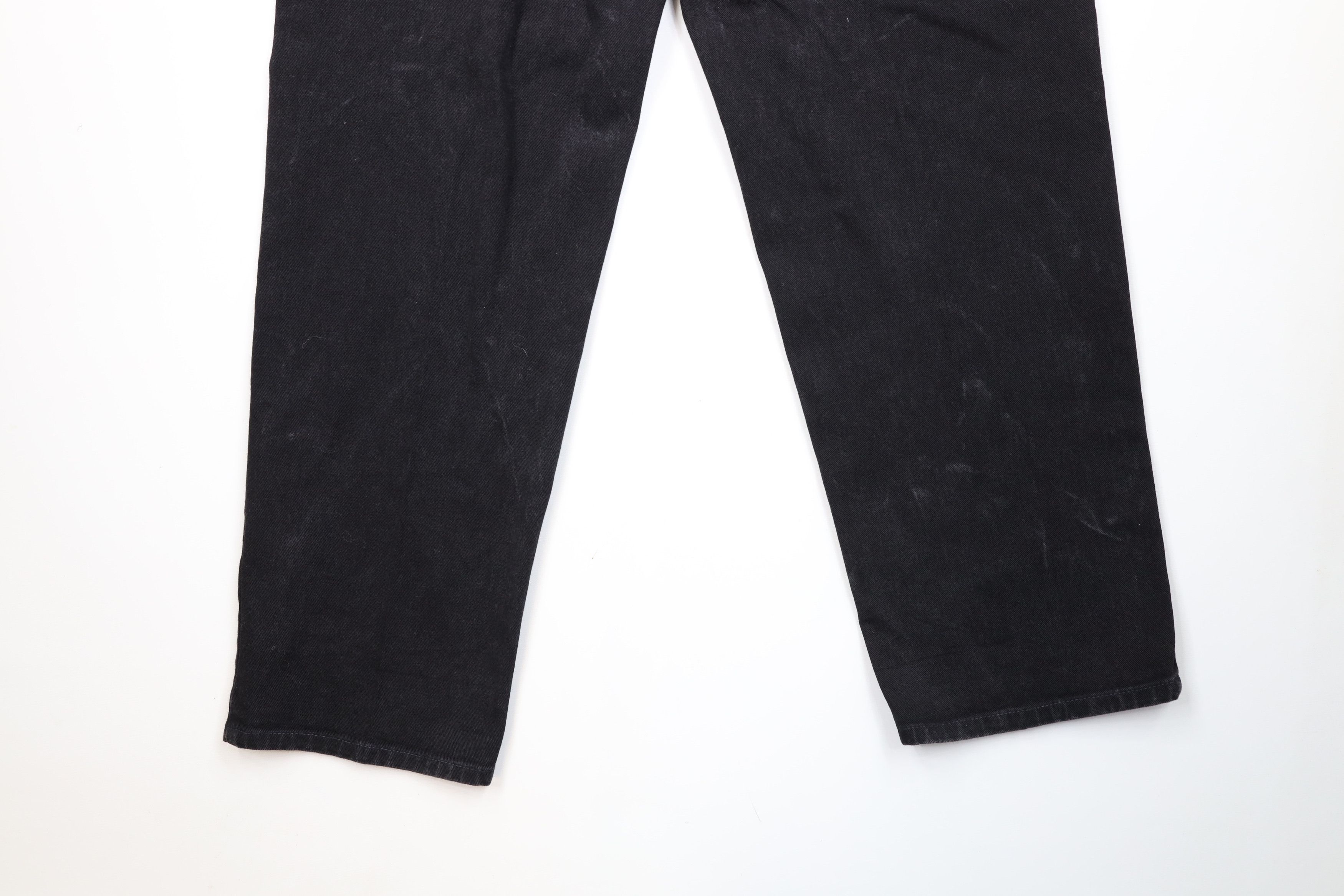 Tommy Hilfiger Vintage 90s Tommy Hilfiger Baggy Wide Leg Denim Jeans Black Size US 38 / EU 54 - 12 Thumbnail