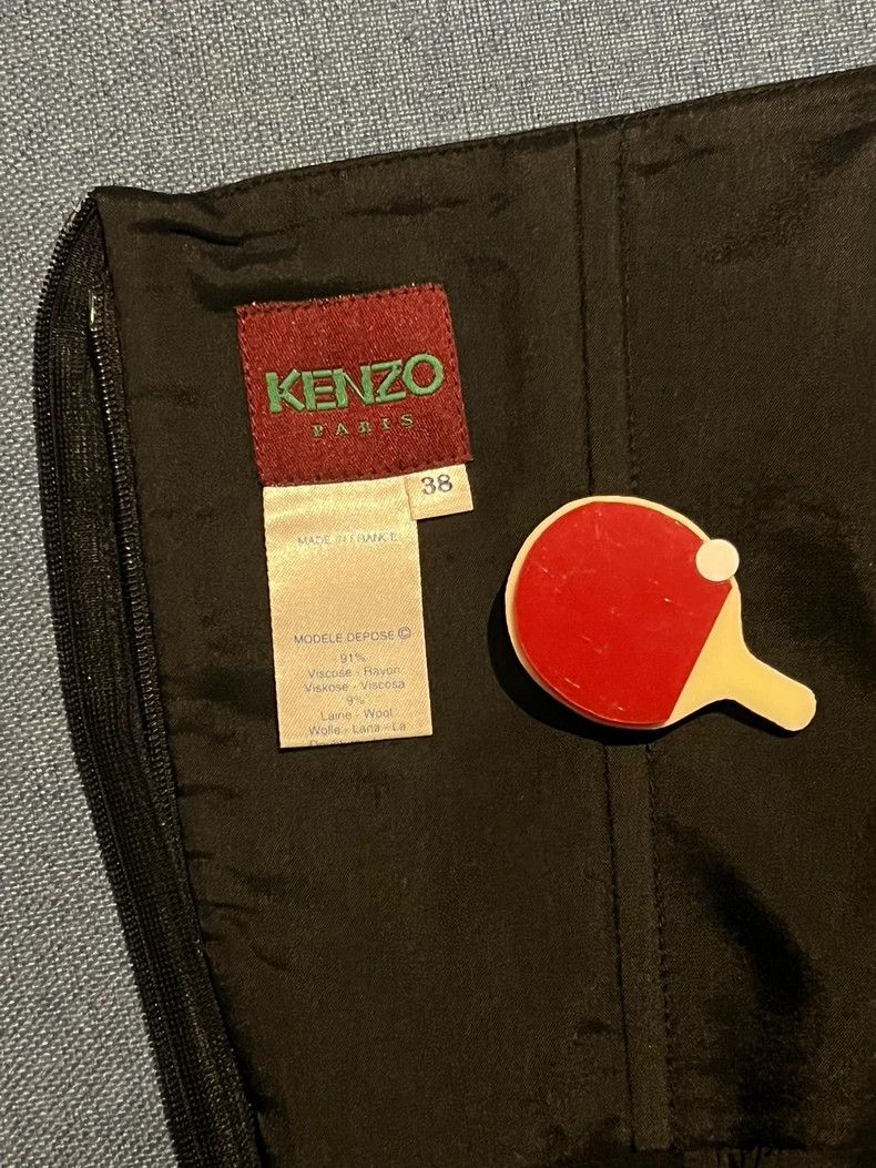 Kenzo KENZO A glossy magazine-style buttoned bodice dress Size XS / US 0-2 / IT 36-38 - 9 Thumbnail