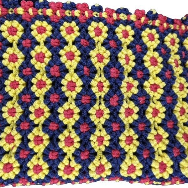 Vintage Vintage crochet daisy hippie crossbody purse Size ONE SIZE - 2 Thumbnail
