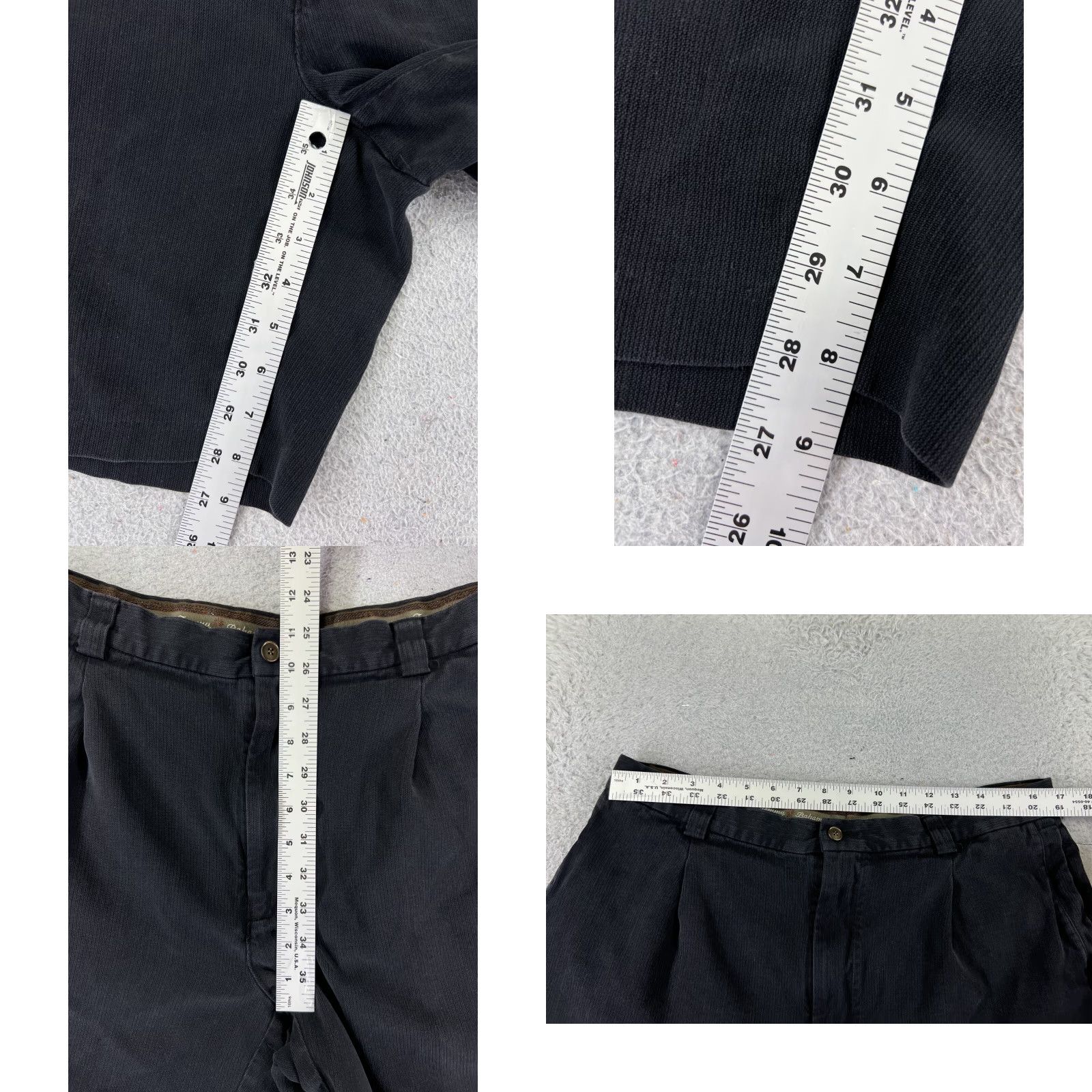 Tommy Bahama Tommy Bahama Shorts Men 38 Black Pleated Bermuda 100% Silk Golf Golfer Vacation Size US 38 / EU 54 - 8 Thumbnail