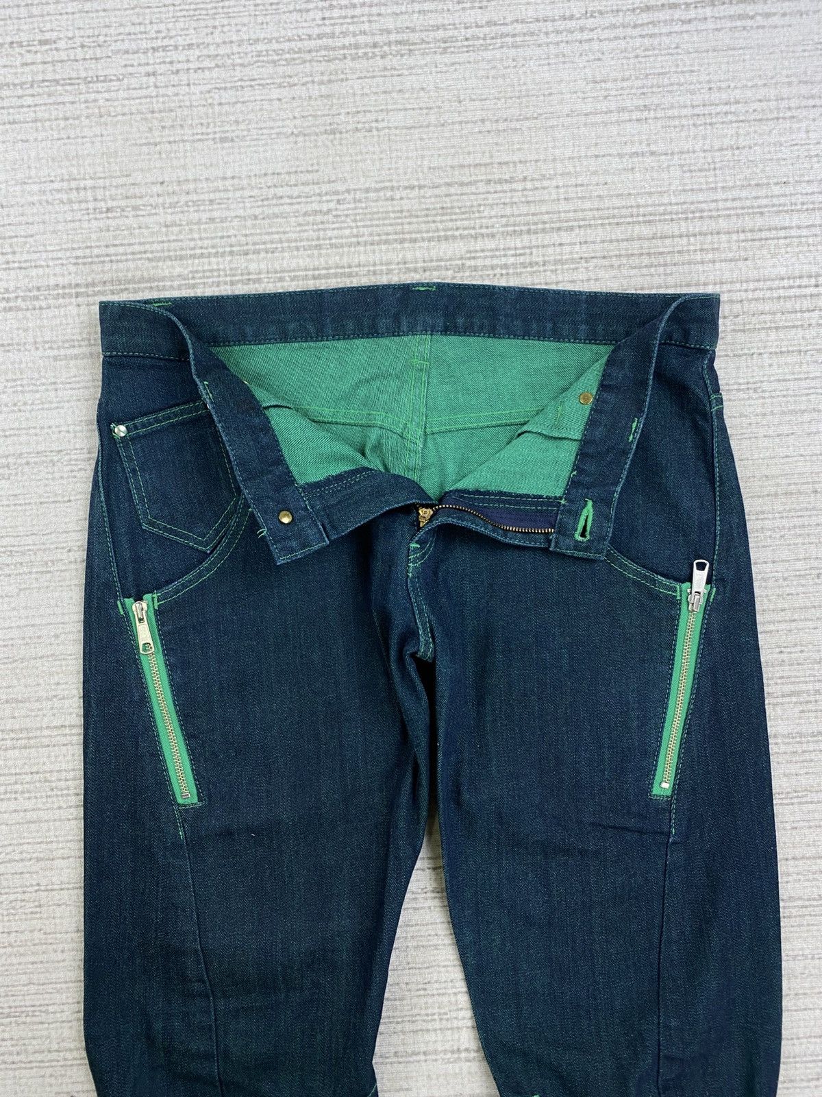 PPFM Vintage Snap Fasteners Rare Design Denim Jeans Size US 34 / EU 50 - 10 Thumbnail