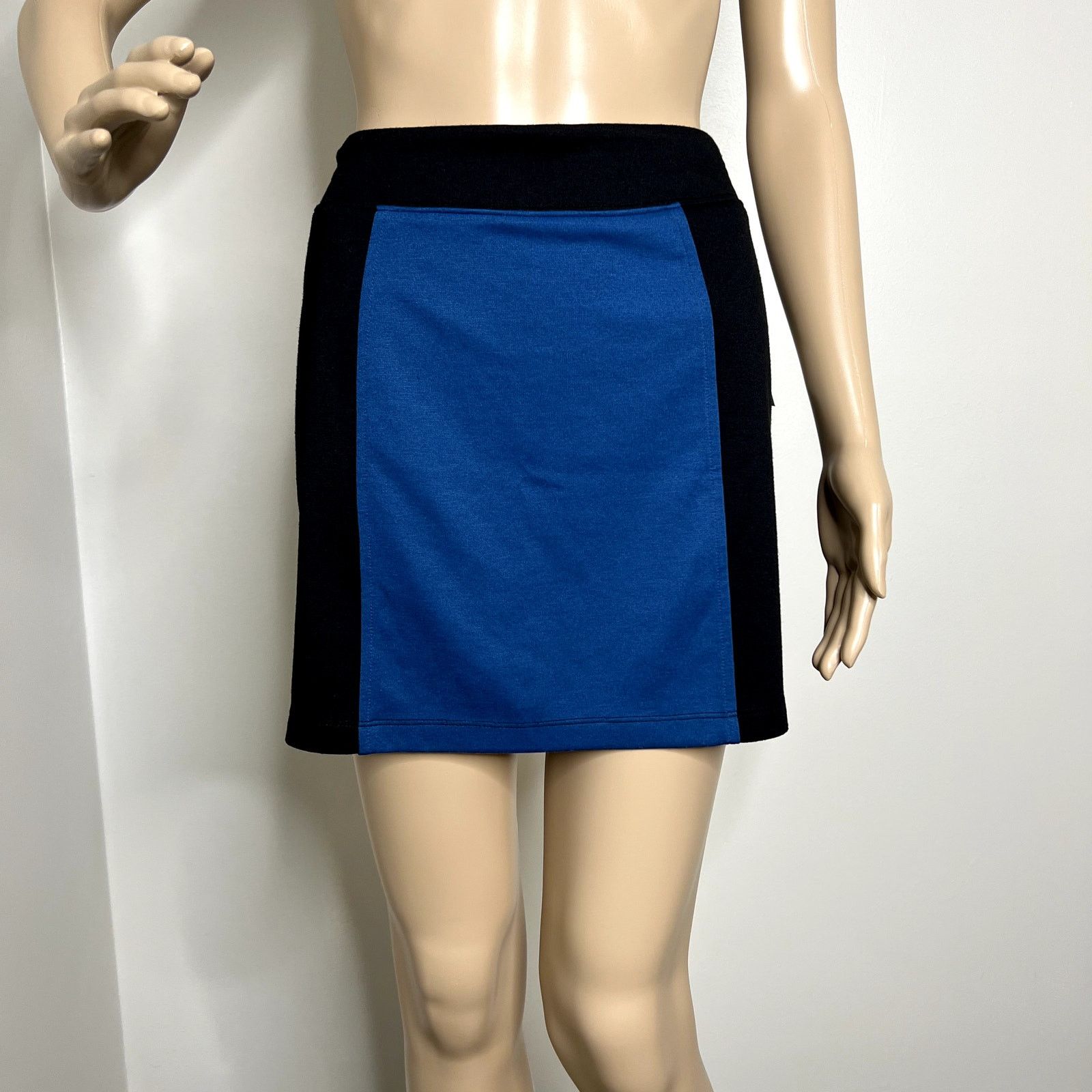 Other Mac + Jac Blue Color Block Mini Pencil Skirt Size 27" / US 4 / IT 40 - 1 Thumbnail