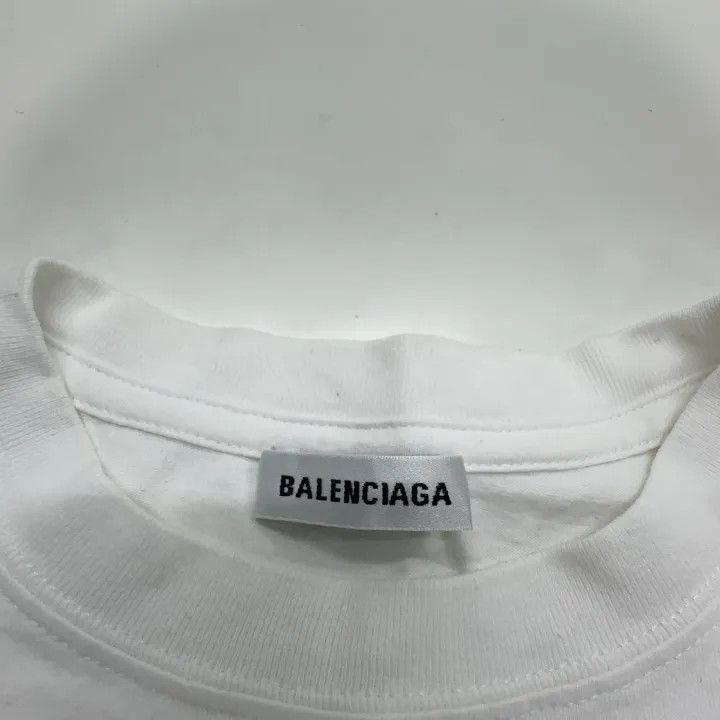 Balenciaga Balenciaga Women's Standard Fit White T-Shirt 0079-2507 Size S / US 4 / IT 40 - 4 Thumbnail