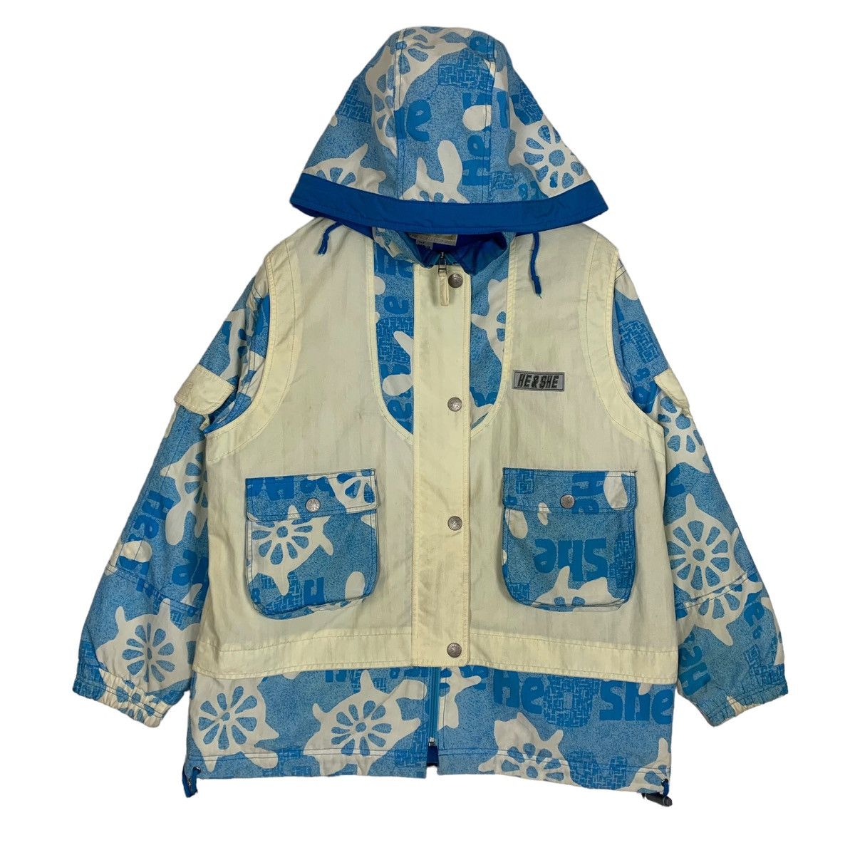 Japanese Brand He & She Clothing Outdoor windproof Streetwear Winter Jacket Size US L / EU 52-54 / 3 - 1 Thumbnail