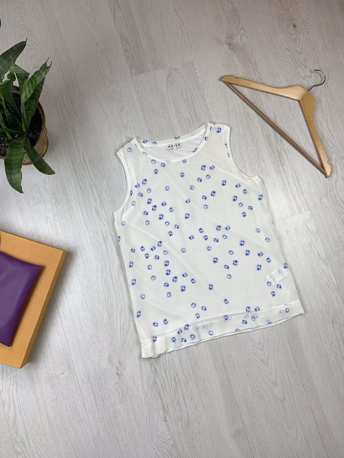 Reiss Reiss Womens Silk Blouse Top Size S Size S / US 4 / IT 40 - 1 Thumbnail