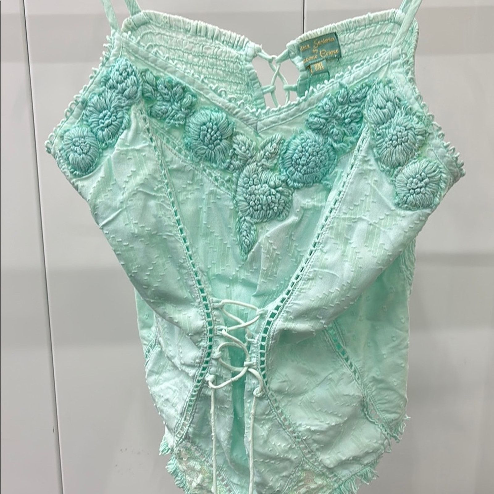 Other NWT Antica Sartoria Elegant Lace Trim Women’s Top One Size Size ONE SIZE - 6 Thumbnail
