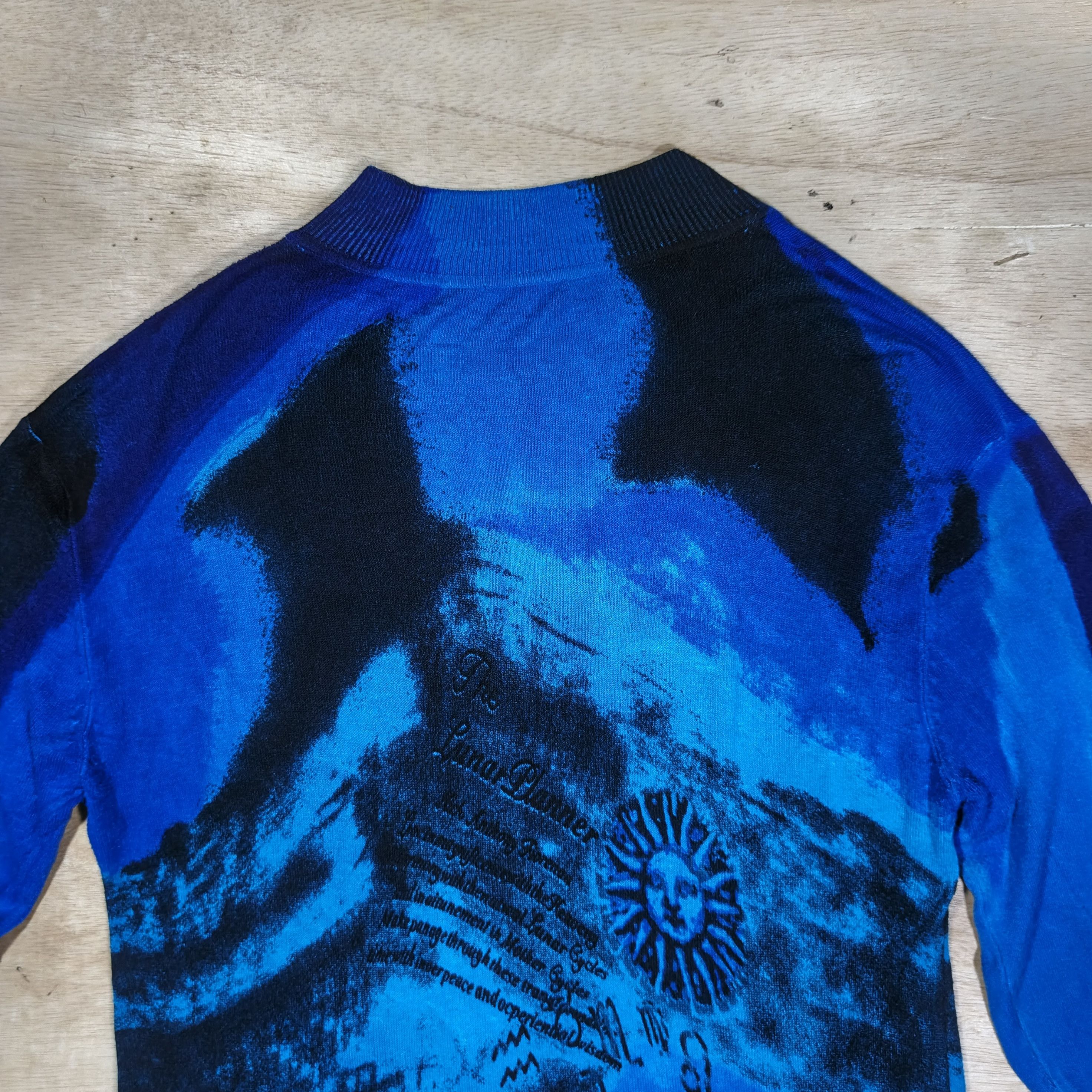 Other 2000's ST.Christopher Graphic Zodiac Sun&Moon Print Knit Top Size US L / EU 52-54 / 3 - 7 Thumbnail