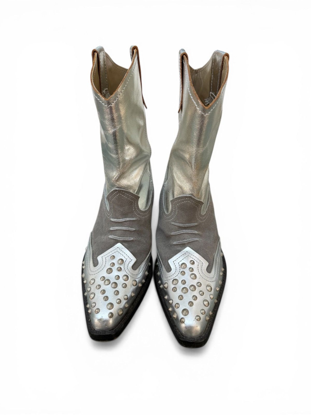 Junya Watanabe Junya Watanabe x CDG Studded Cowboy Boots Size US 6.5 / EU 39-40 - 2 Thumbnail