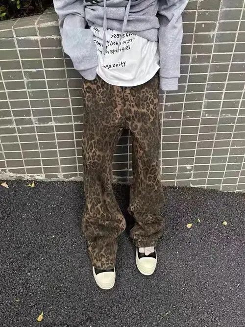 Jean Everything Vintage Brown Leopard Bootcut Jeans Size US 28 / EU 44 - 5 Thumbnail