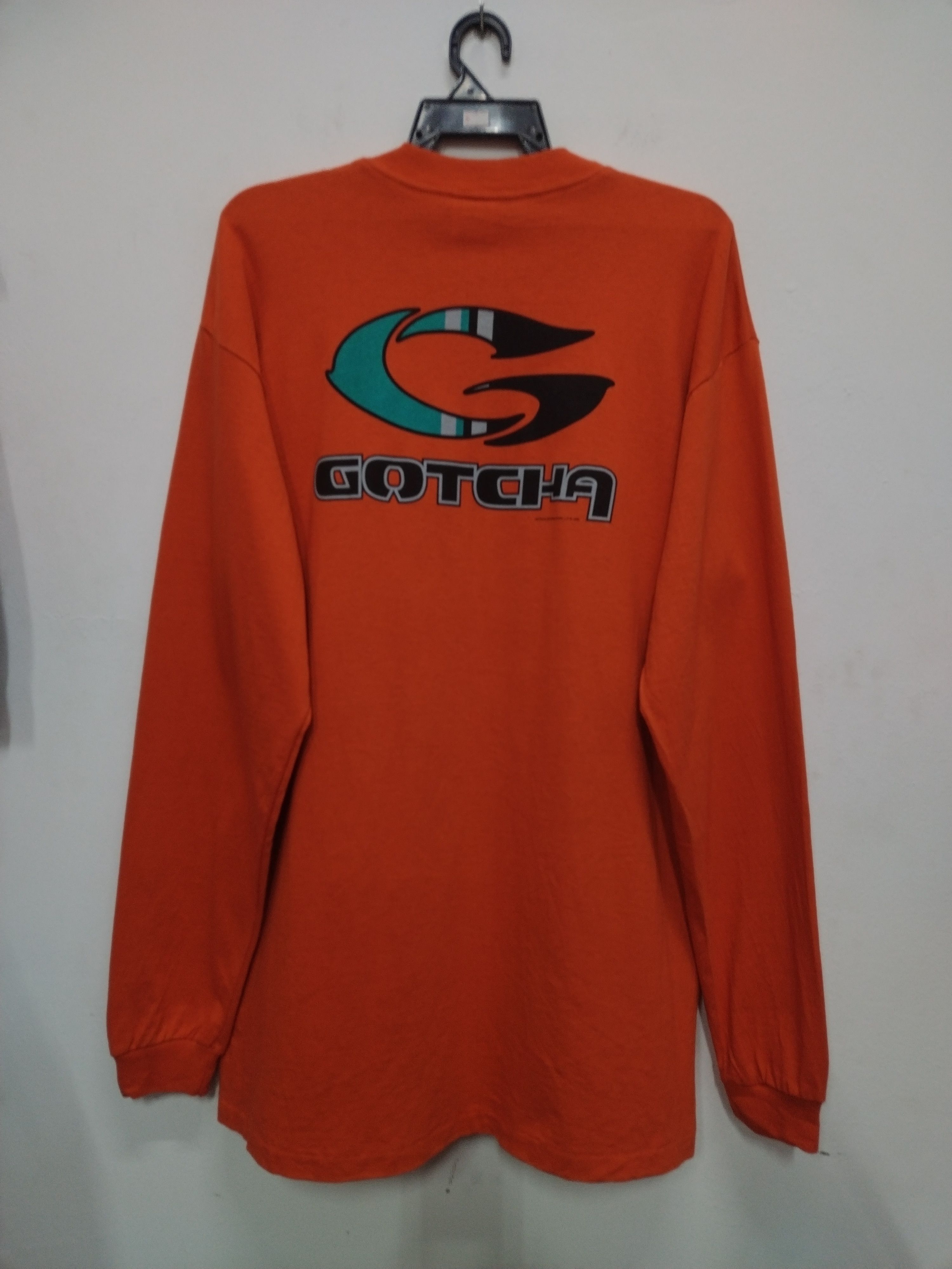 Gotcha Vintage 1998 GOTCHA L/SLEEVE tee surf skate made in usa Size US L / EU 52-54 / 3 - 1 Thumbnail