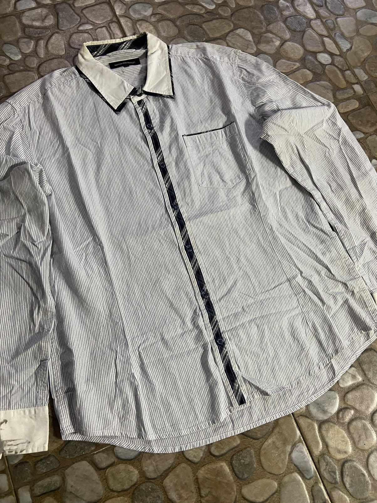 Japanese Brand × semanticdesign VTG semantic design long office shirt Size US L / EU 52-54 / 3 - 3 Thumbnail