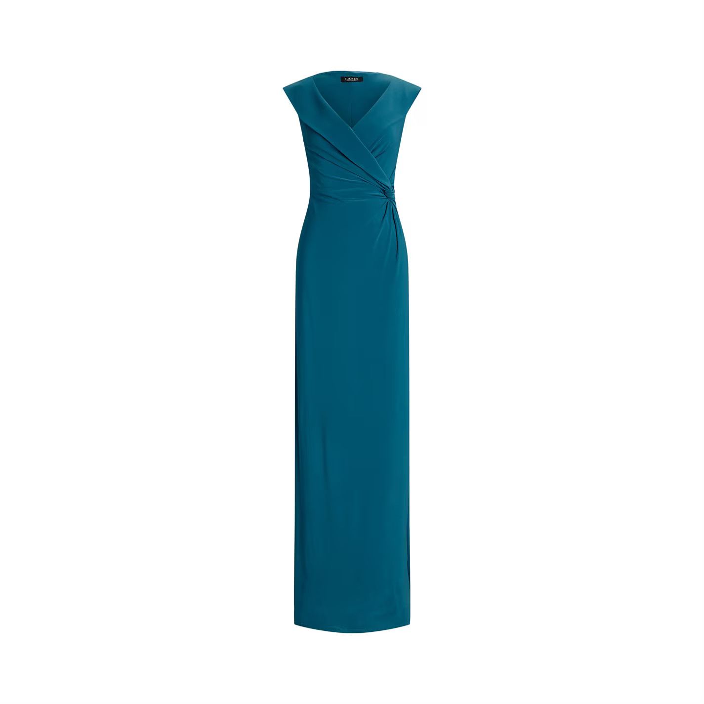 Lauren Ralph Lauren o1g2r1mq0825 Leonidas Gown in Turquoise Size S / US 4 / IT 40 - 1 Thumbnail