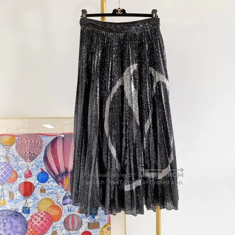Valentino Dark sequin skirt