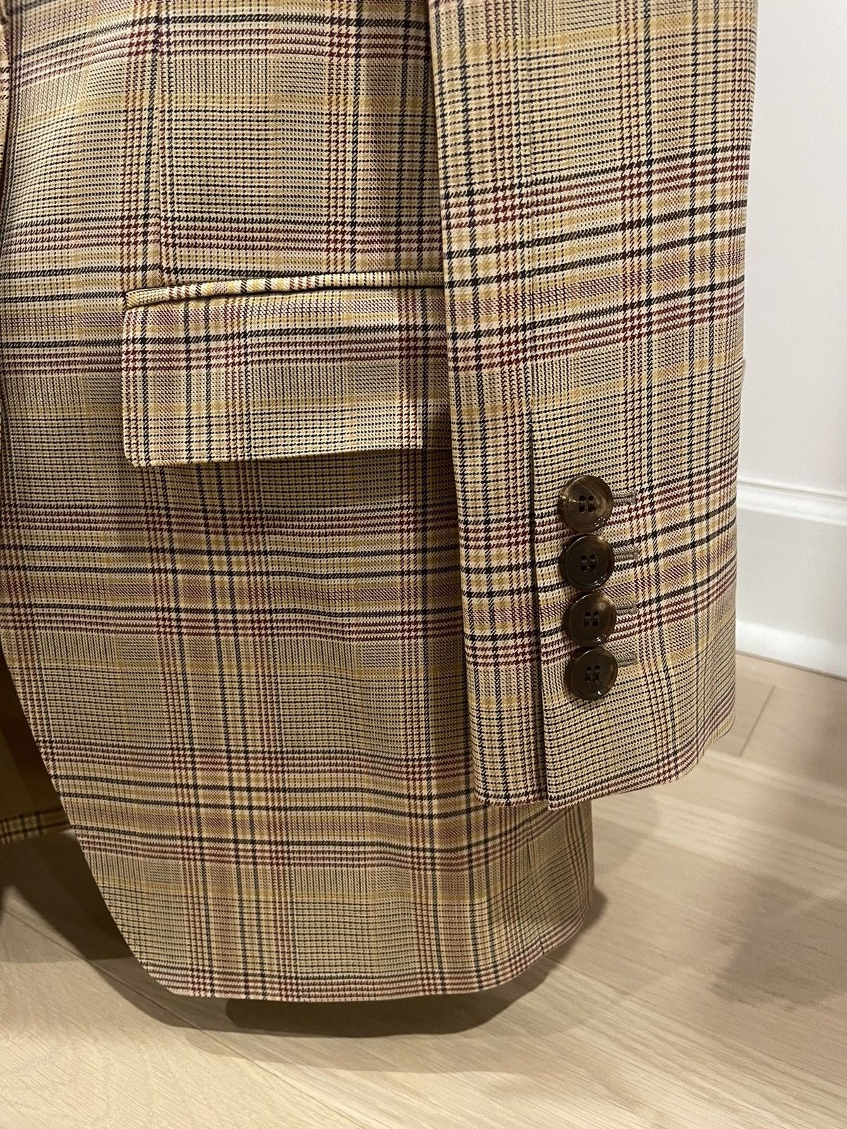 Burberry Burberry Dark Honey Tailored Blazer Size XS / US 0-2 / IT 36-38 - 9 Thumbnail