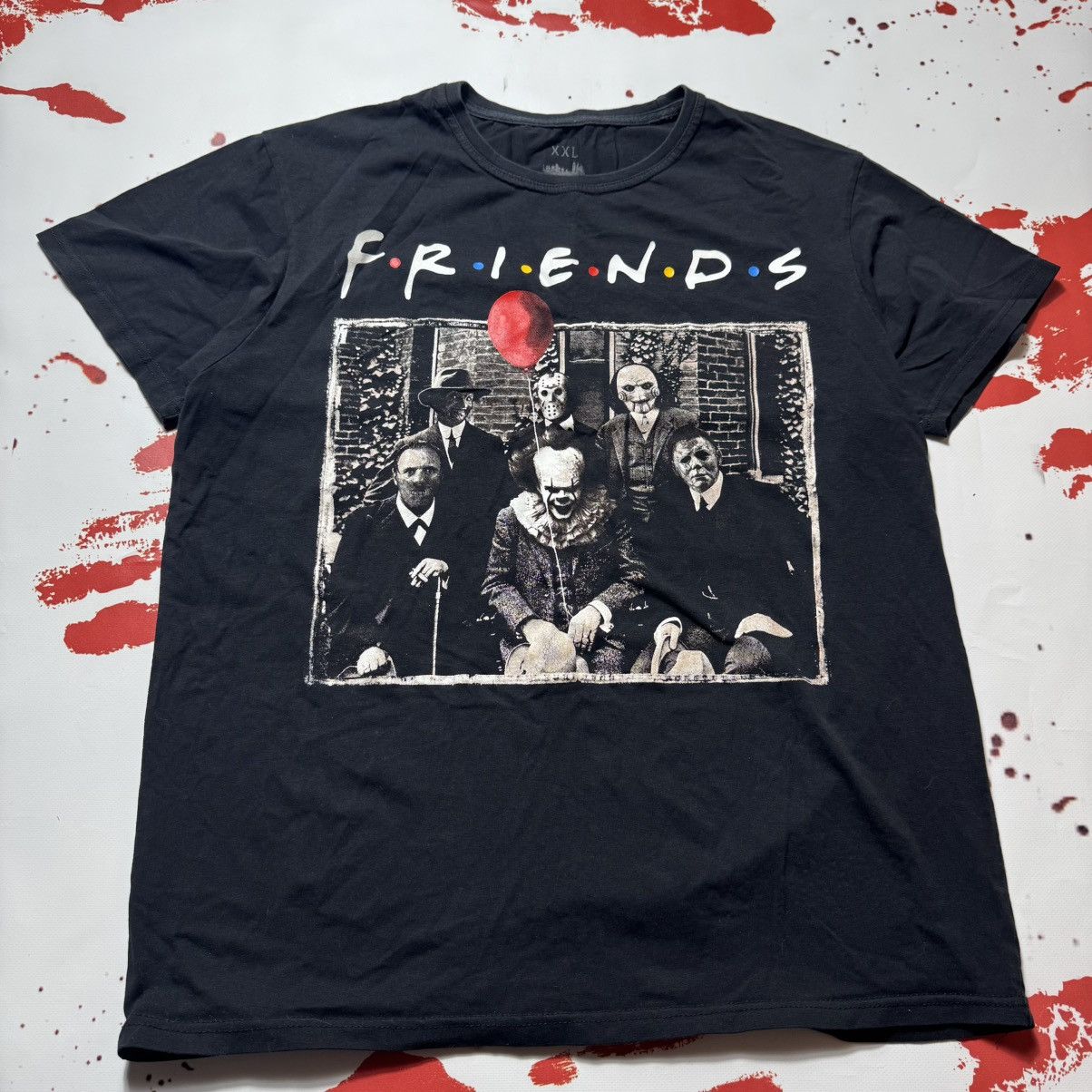 Japanese Brand × Vintage t-shirt print lector saw pennywise jason leatherface fredy Size US XXL / EU 58 / 5 - 1 Thumbnail