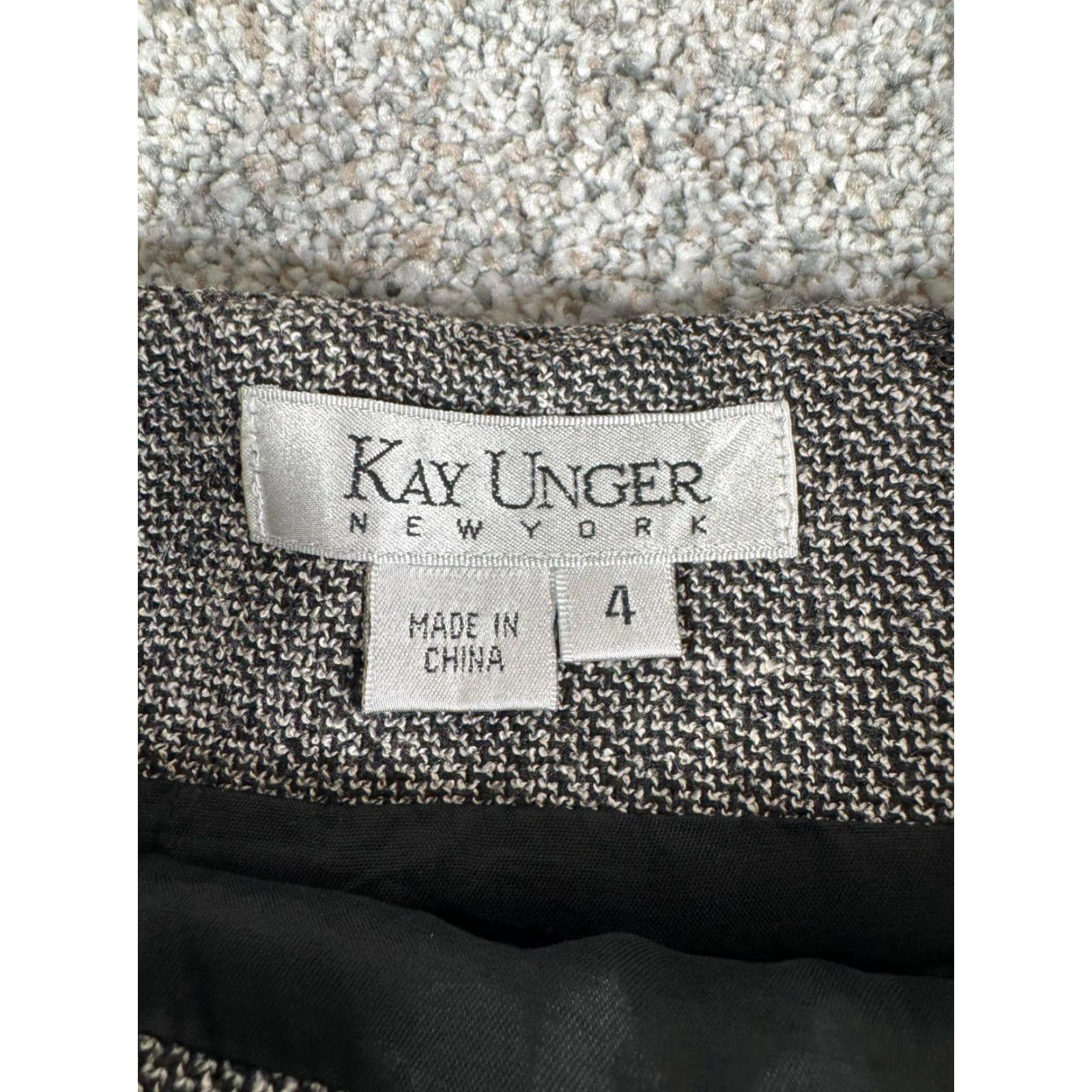 Vintage VINTAGE Kay Unger New York Skirt Size 4 Floral Velvet Applique Pencil Midi 90s Y2K Womens Size 27" / US 4 / IT 40 - 4 Thumbnail
