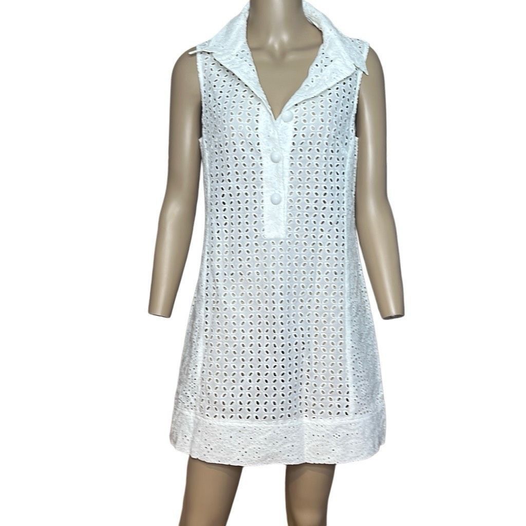 Other Nanette Lepore Ooh La La Eyelet Shirt Cover Up Dress NWT S (002) Size S / US 4 / IT 40 - 3 Thumbnail