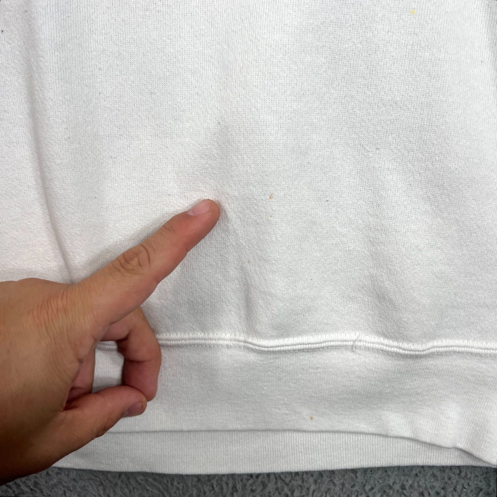 Delta VINTAGE Delta Religious Sweatshirt Large Men 90s Jesus Christian Graphic Print White Fleece Size US L / EU 52-54 / 3 - 3 Thumbnail