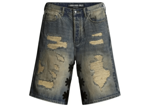 LOSTSHDWS LOSTSHDWS DSTRY Denim Blue & Black Shorts Size US 40 / EU 56 - 1 Preview