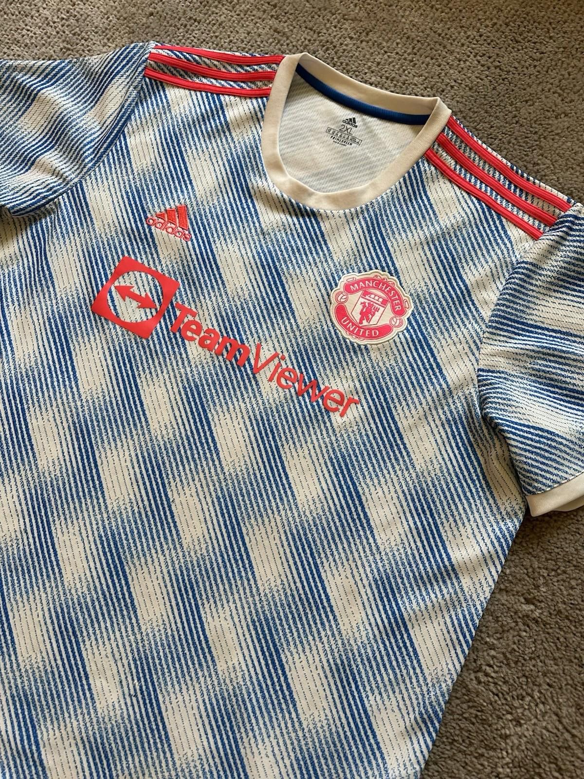 Adidas Adidas Manchester United 2021-2 Football Shirt Soccer Jersey Size US XXL / EU 58 / 5 - 4 Thumbnail