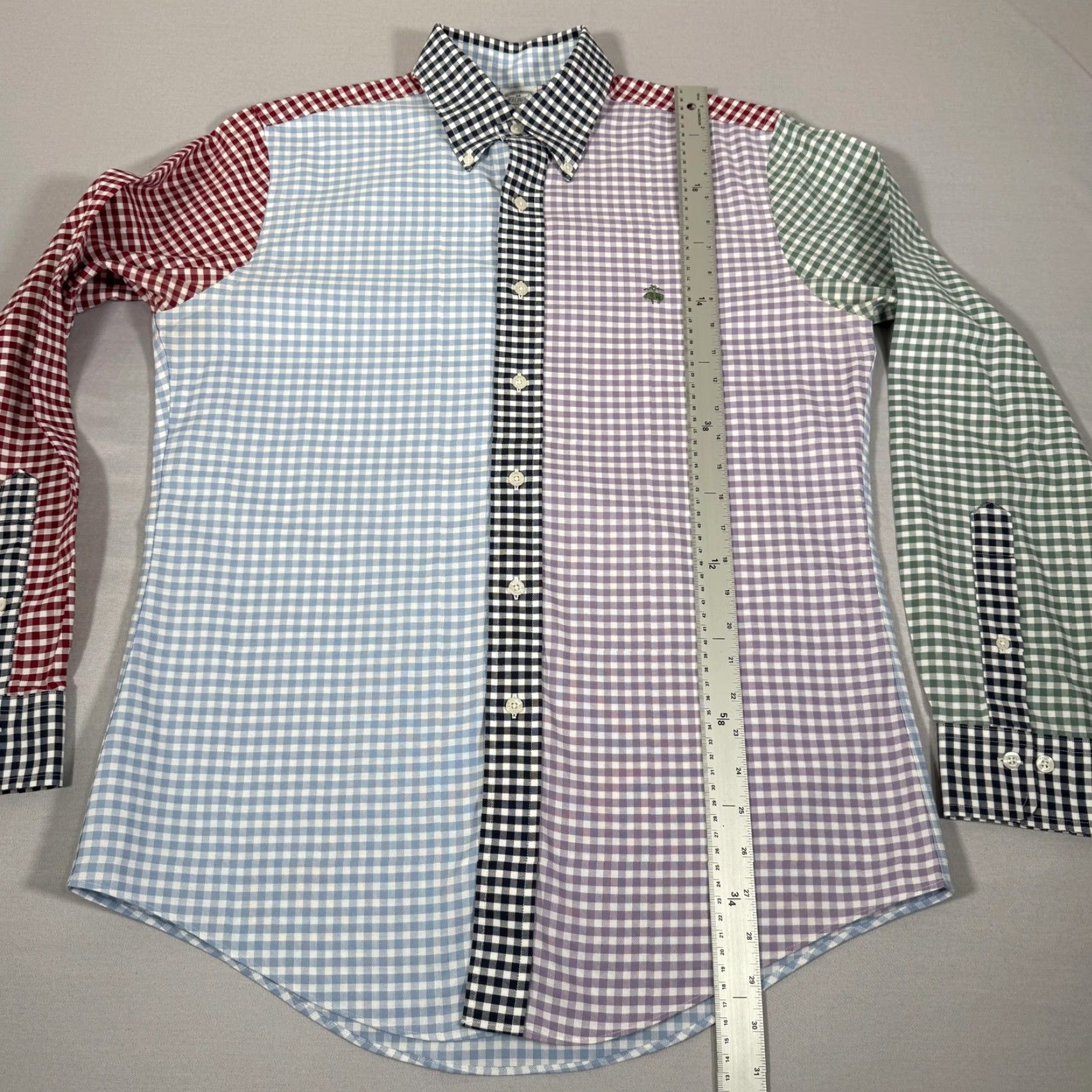 Brooks Brothers Brooks Brothers Shirt Mens M Button-Up Non-Iron Multicolor Gingham Check Long Sleeve Casual Business Size US M / EU 48-50 / 2 - 7 Thumbnail